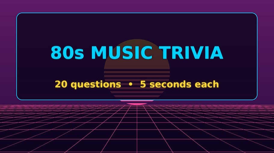 80s music trivia on YouTube